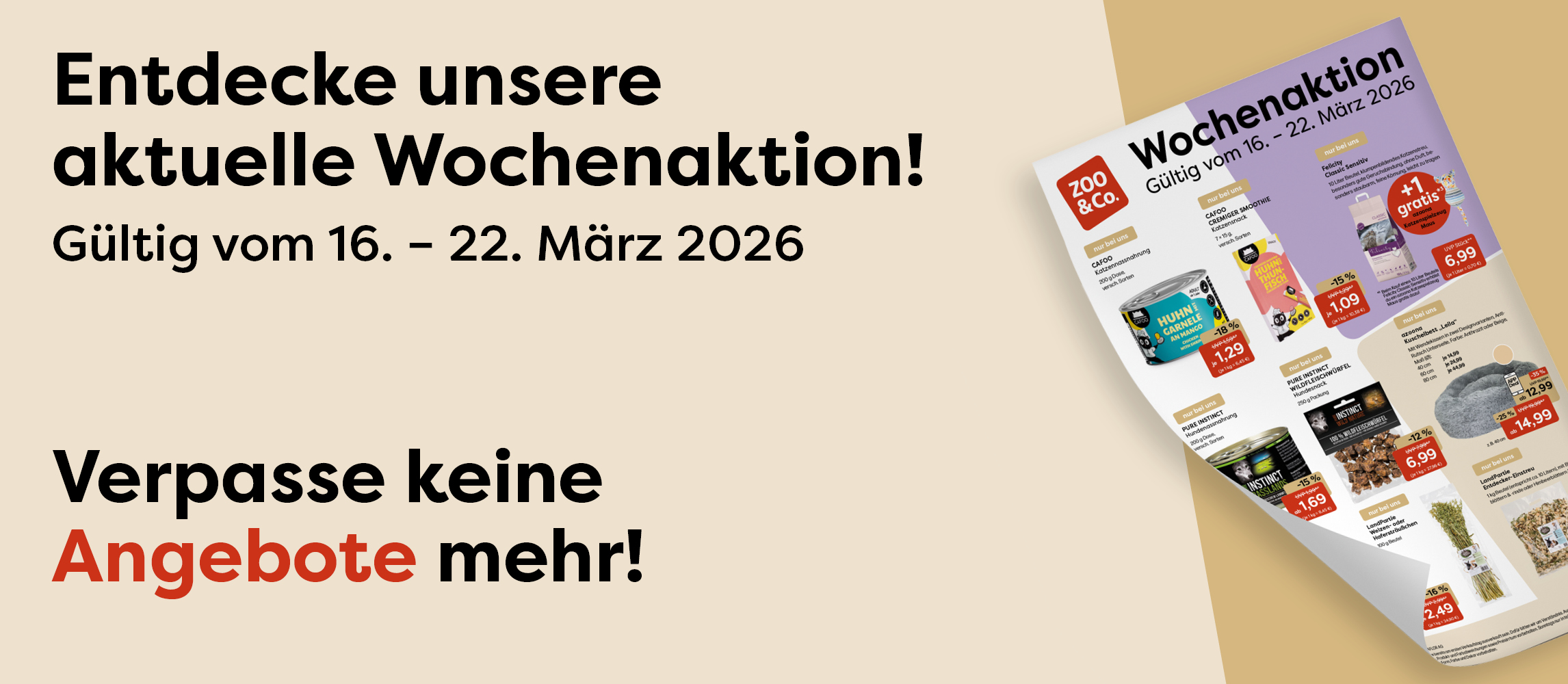 Entdecke unsere aktuelle Wochenaktion vom 16. - 22.03.2026!